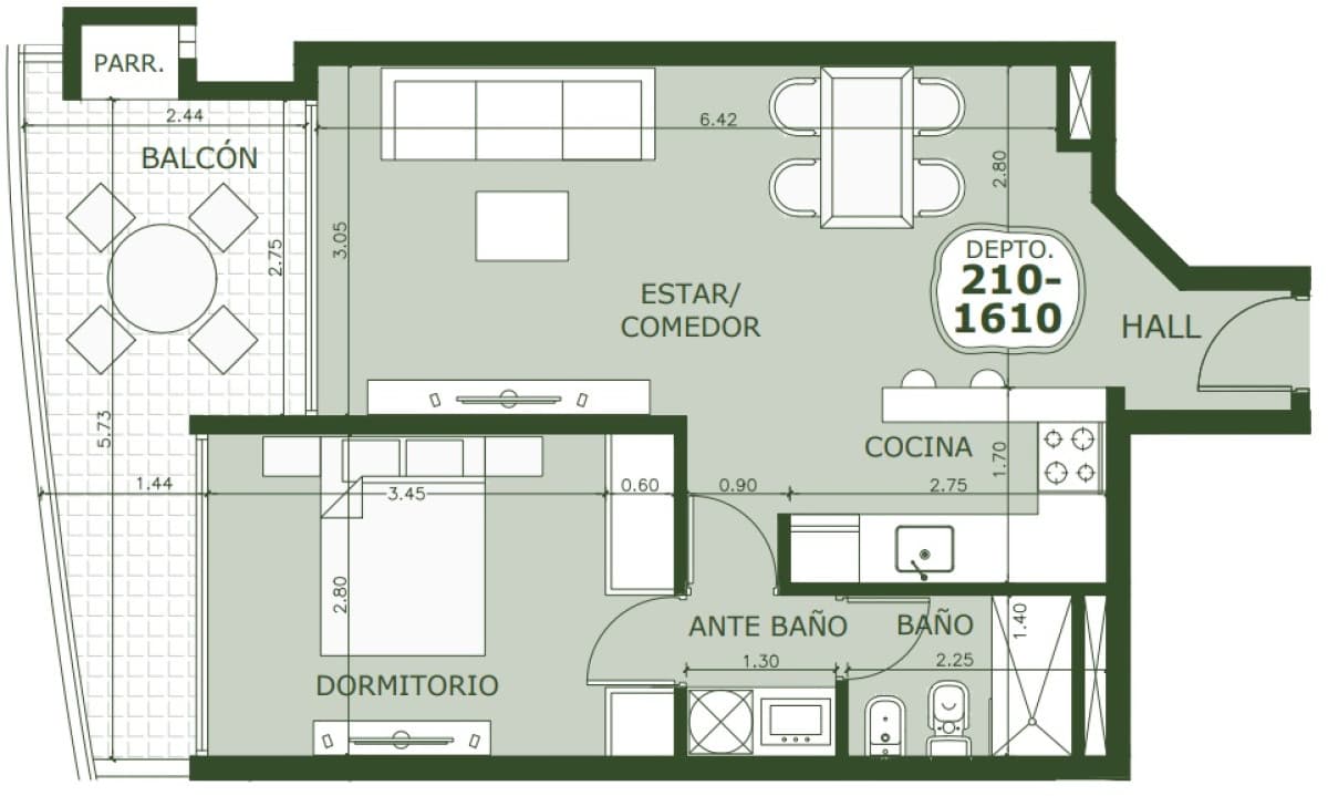 Apartamento en alquiler en Punta del Este