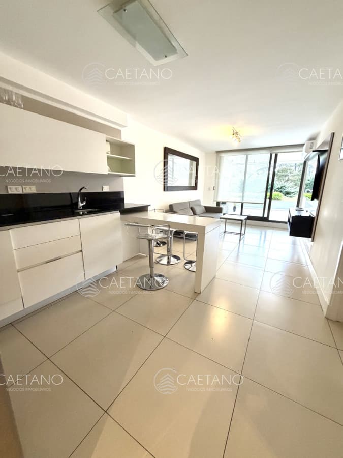 Un dormitorio y medio gran terraza con parrillero — foto 2
