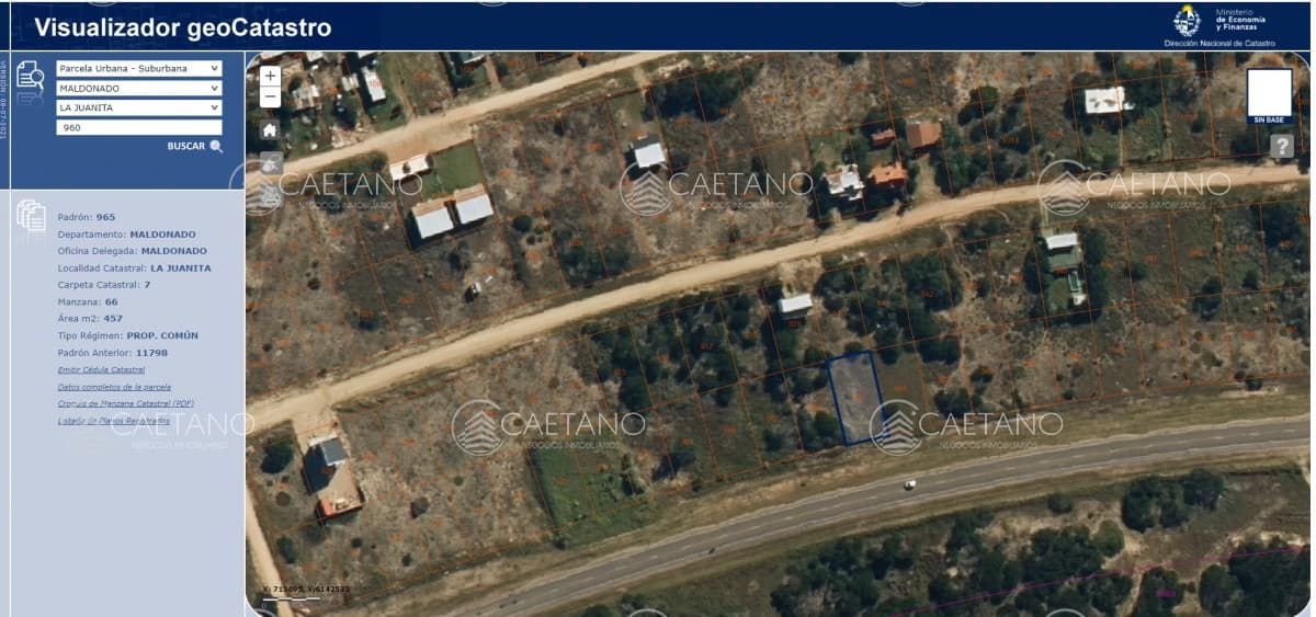 VENTA DE TERRENO SOBRE RUTA 10 EN LA JUANITA JOSE IGNACIO