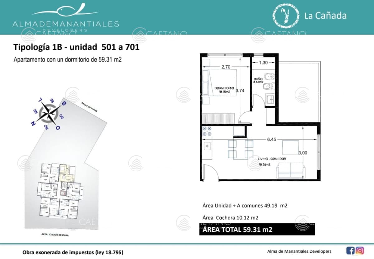 Venta apartamento 1 dormitorio Maldonado. — foto 3