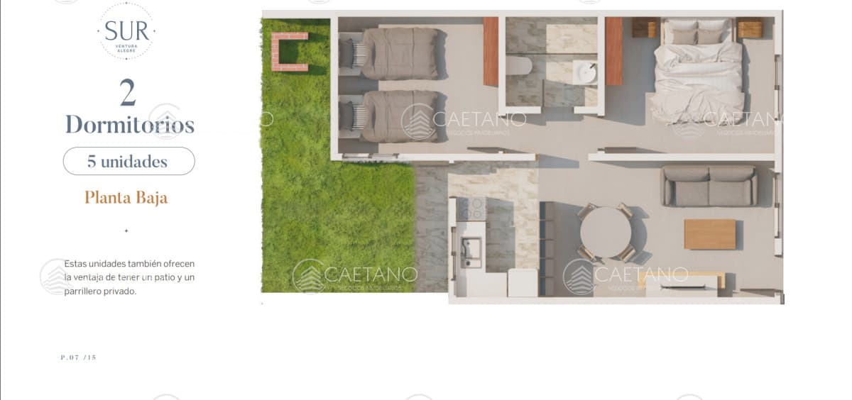 Venta apartamento 2 dormitorios. Maldonado.