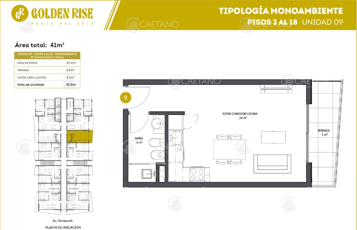Venta apartamento monoambiente, Roosevelt - Punta del Este — foto 2