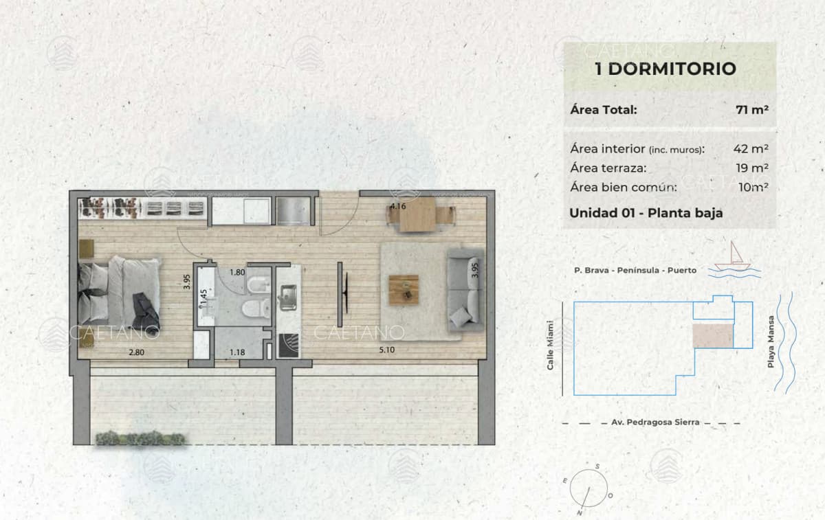 Venta apartamento un dormitorio. Playa mansa, Punta del Este — foto 2