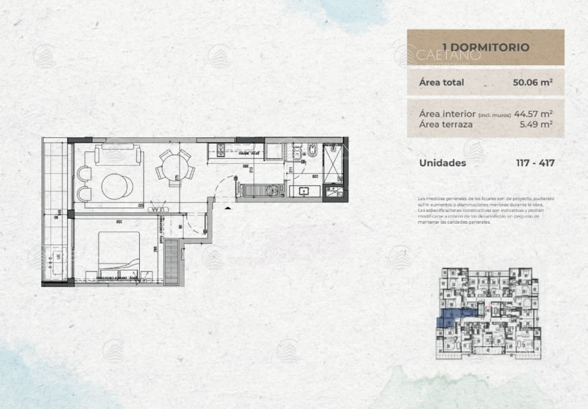Venta apartamento 1 dormitorio Mood 32, Playa Mansa - Punta del Este