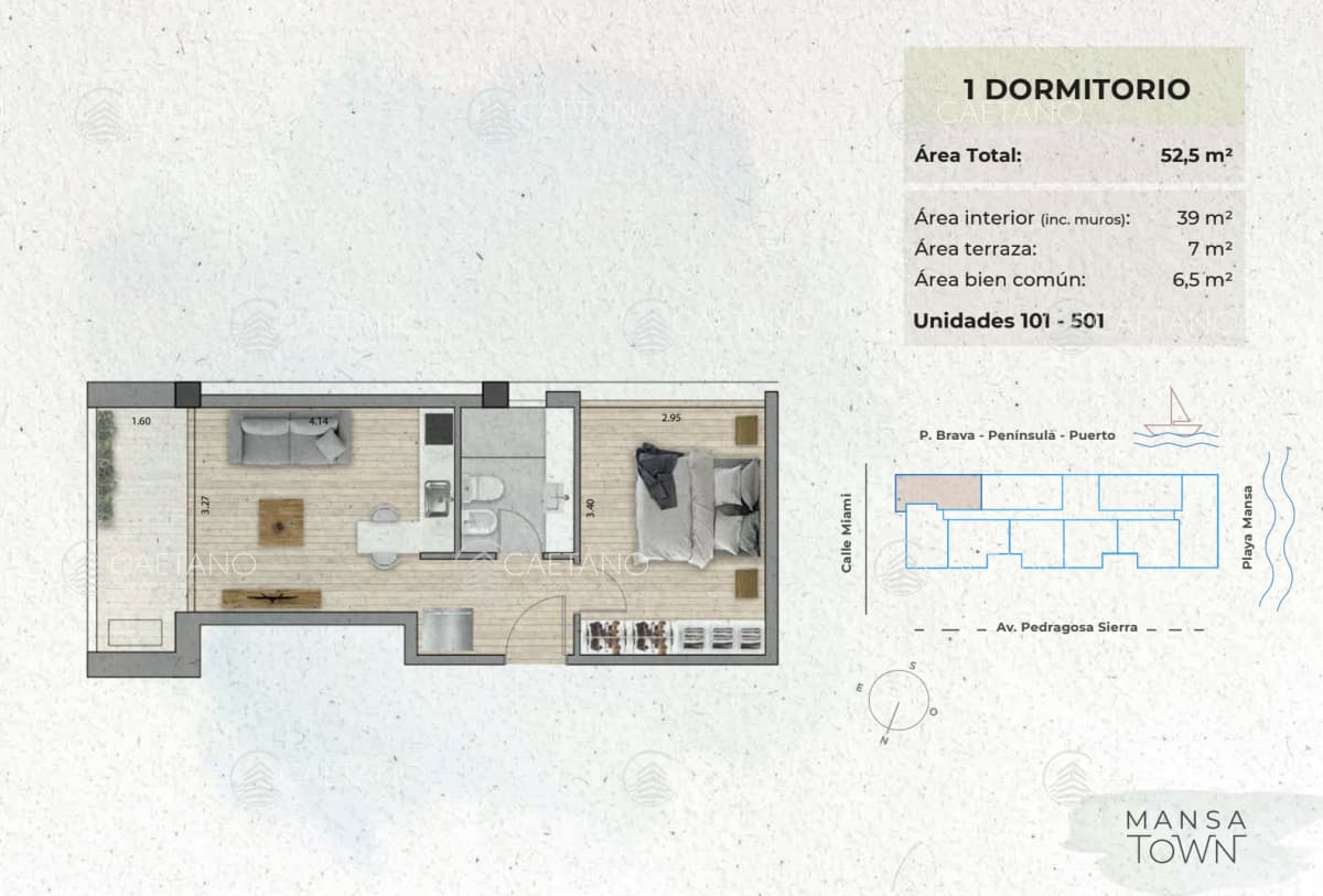 Venta apartamento 1 dormitorio, Mansa Punta del Este — foto 2
