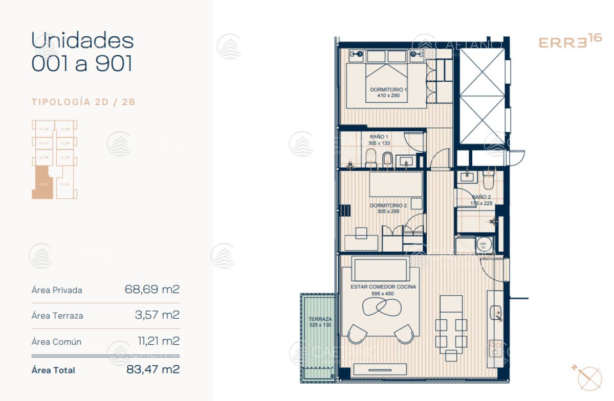 Venta apartamento 2 dormitorios. Roosevelt, Punta del Este — foto 3