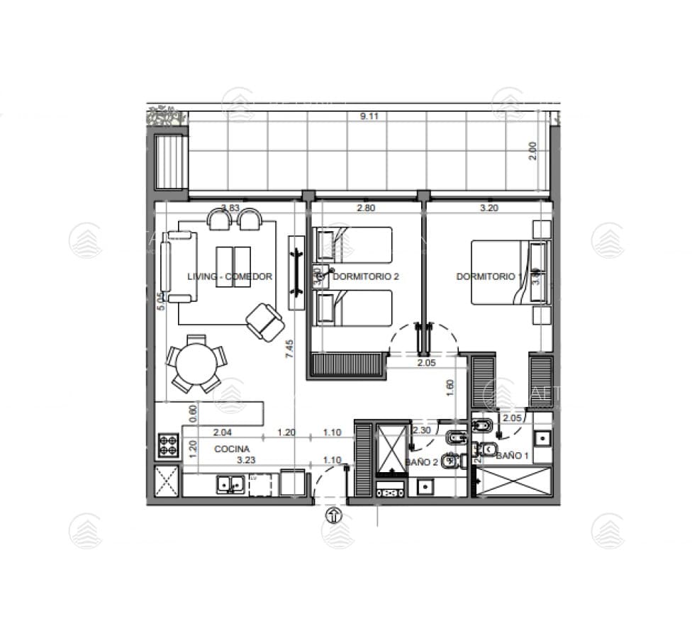 Venta apartamento 2 dormitorios. Playa mansa, Punta del Este — foto 3